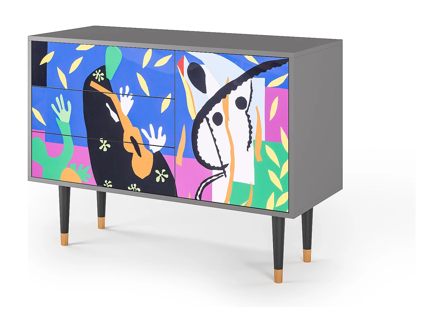 Buffet - 115х84х41 cm - S3 - La Tristesse du Roi, Gris