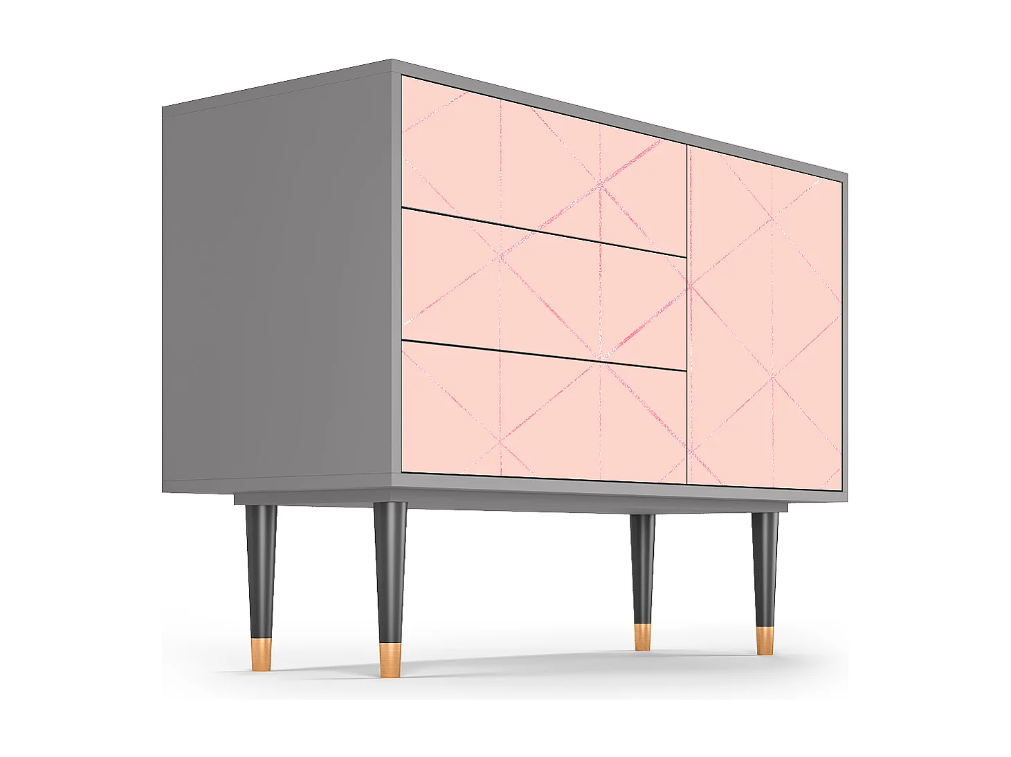 Buffet - 115х84х41 cm - S3 - Rose Quartz, Gris