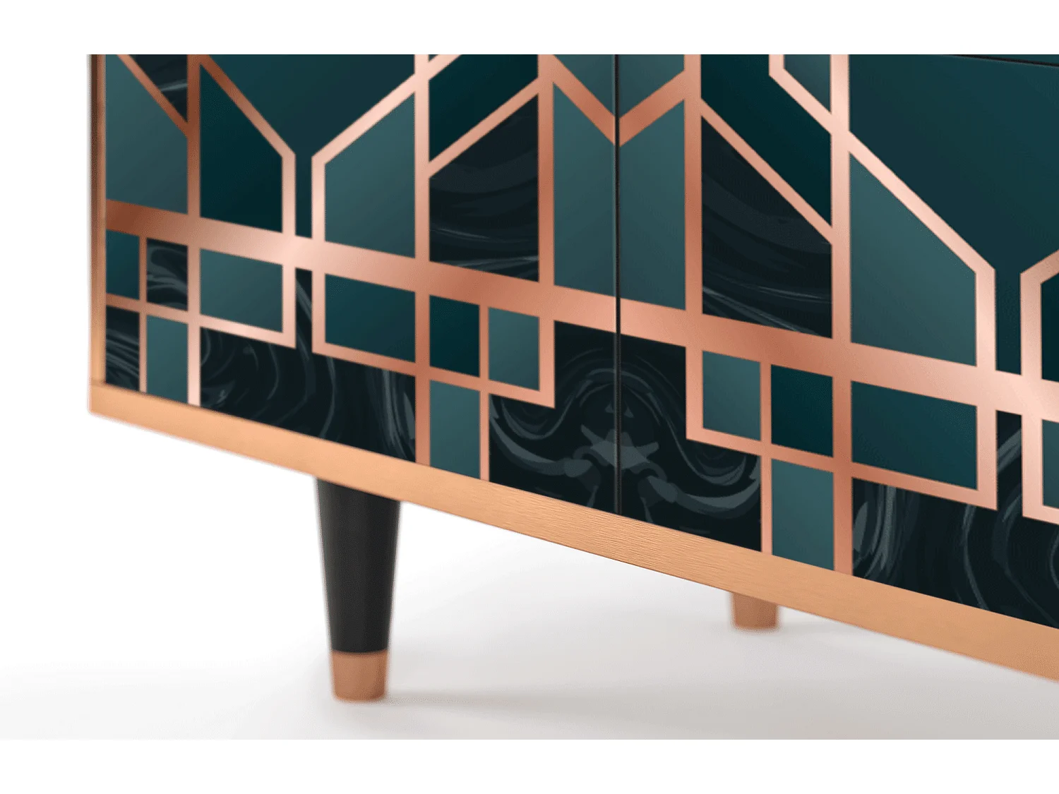 Kredens - 94x96x48 cm - BS3 - Emerald Metro, Orzech