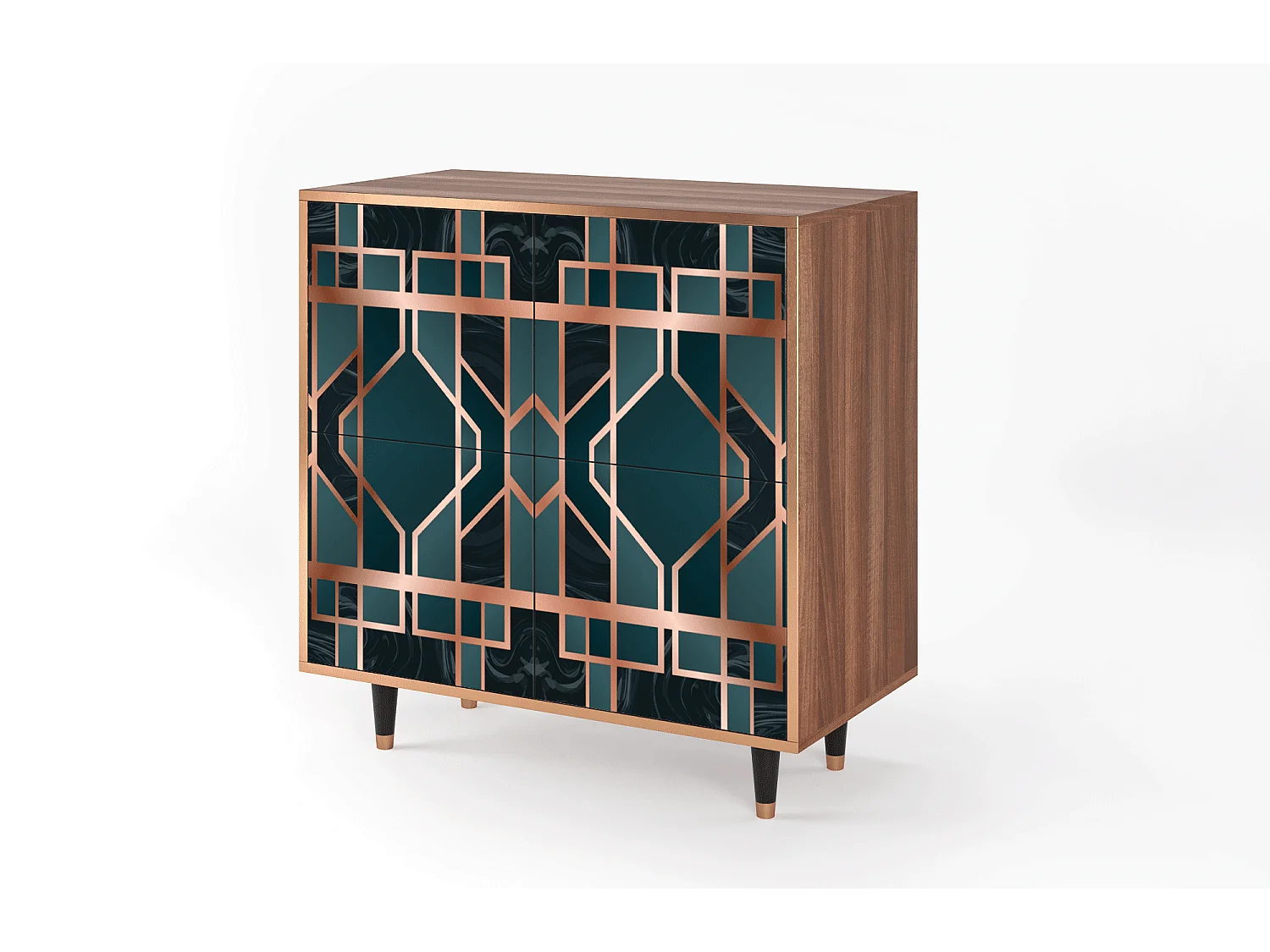Buffet - 94x96x48 cm - BS3 - Emerald Metro, Noyer