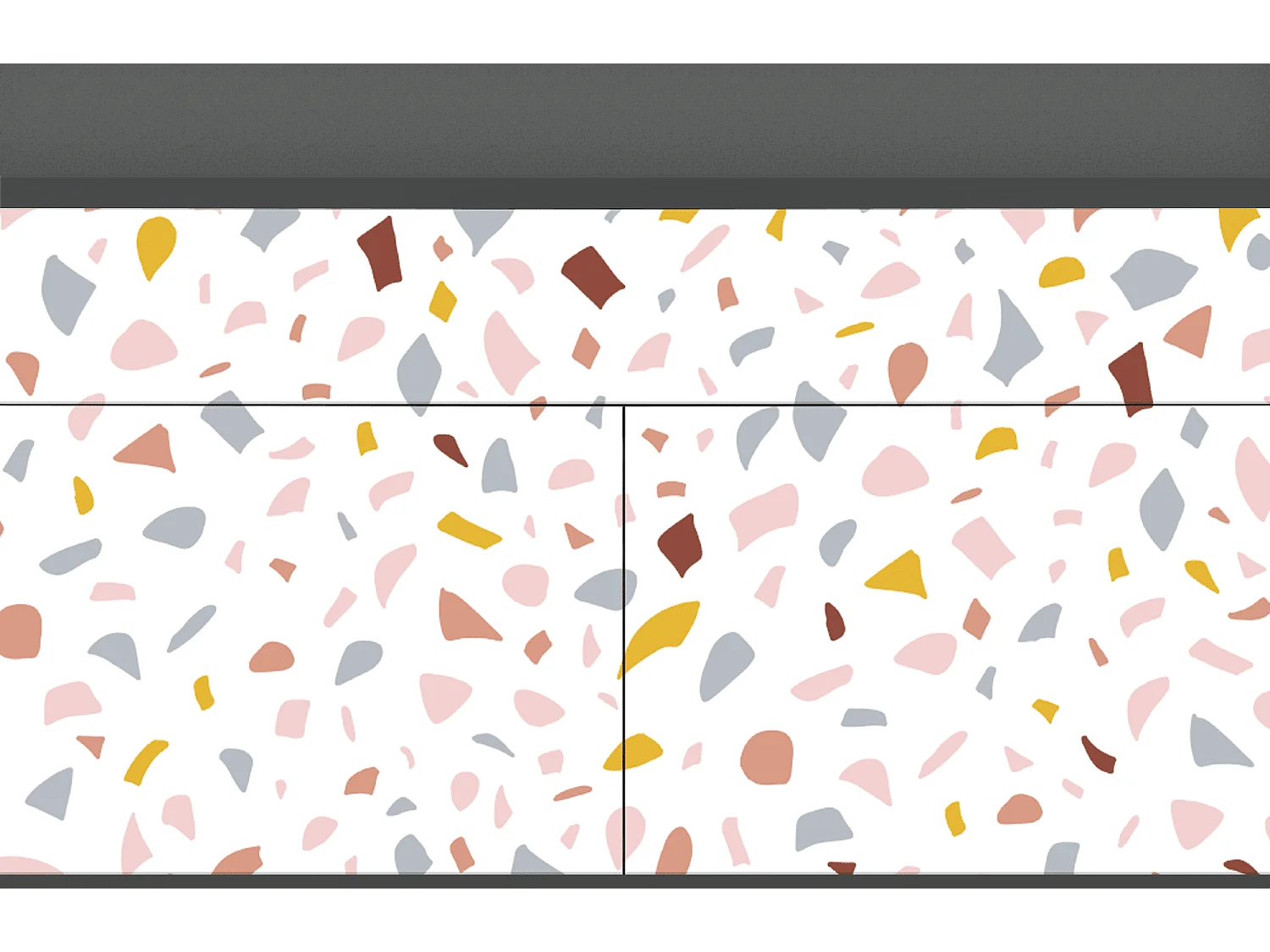 Kredens - 115x85x48 cm - BS4 - Marmelade Cheese, Antracyt