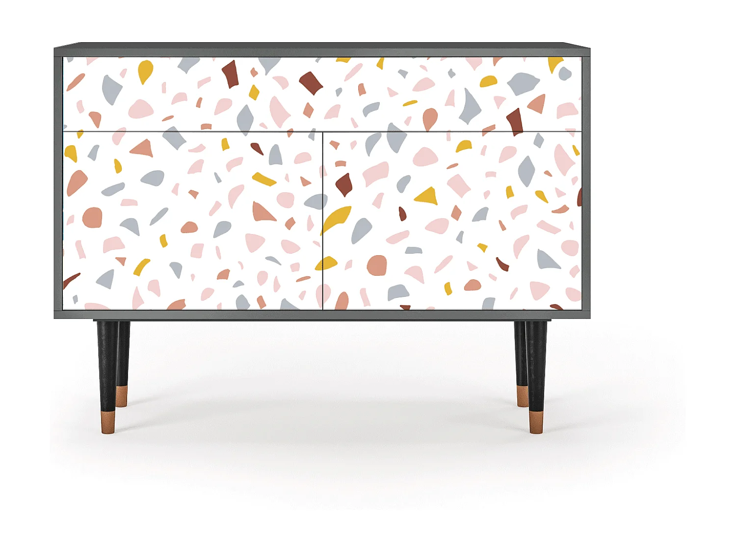 Kredens - 115x85x48 cm - BS4 - Marmelade Cheese, Antracyt