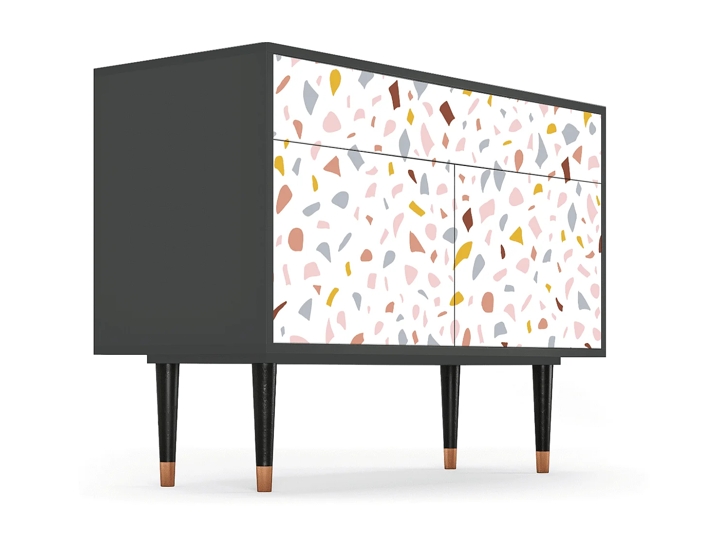 Kredens - 115x85x48 cm - BS4 - Marmelade Cheese, Antracyt