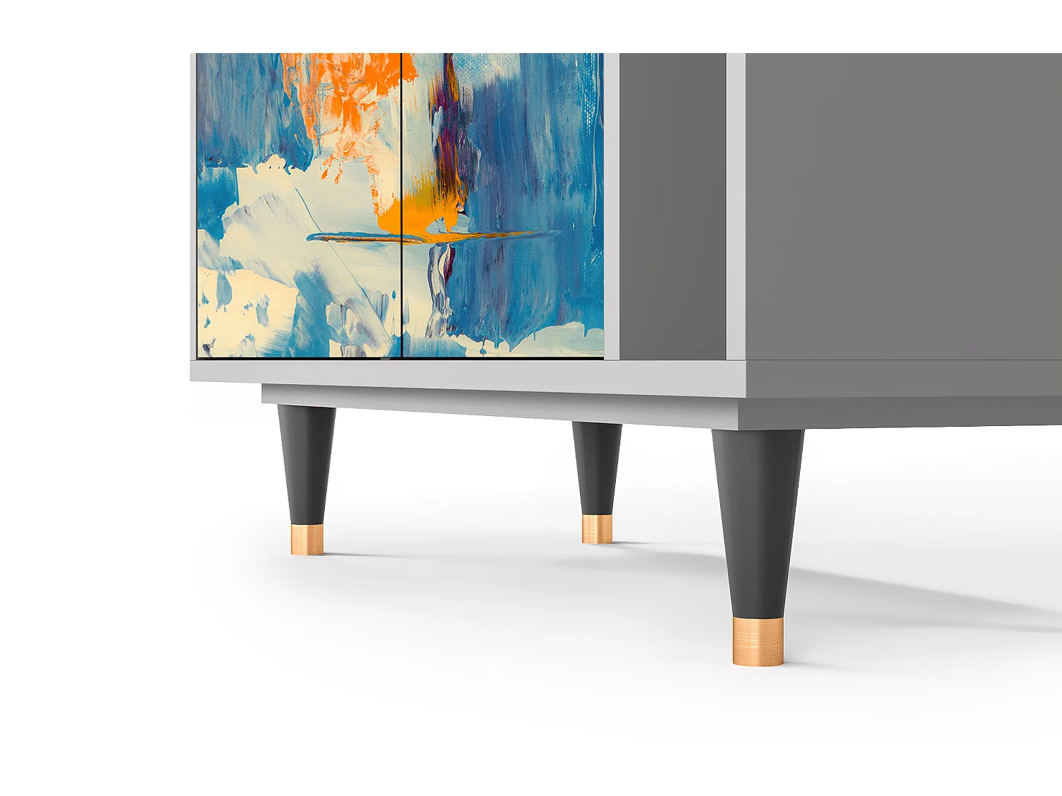 Credenza - 96х110х41 cm - BS6 - Abstract Expressionism, Grigio