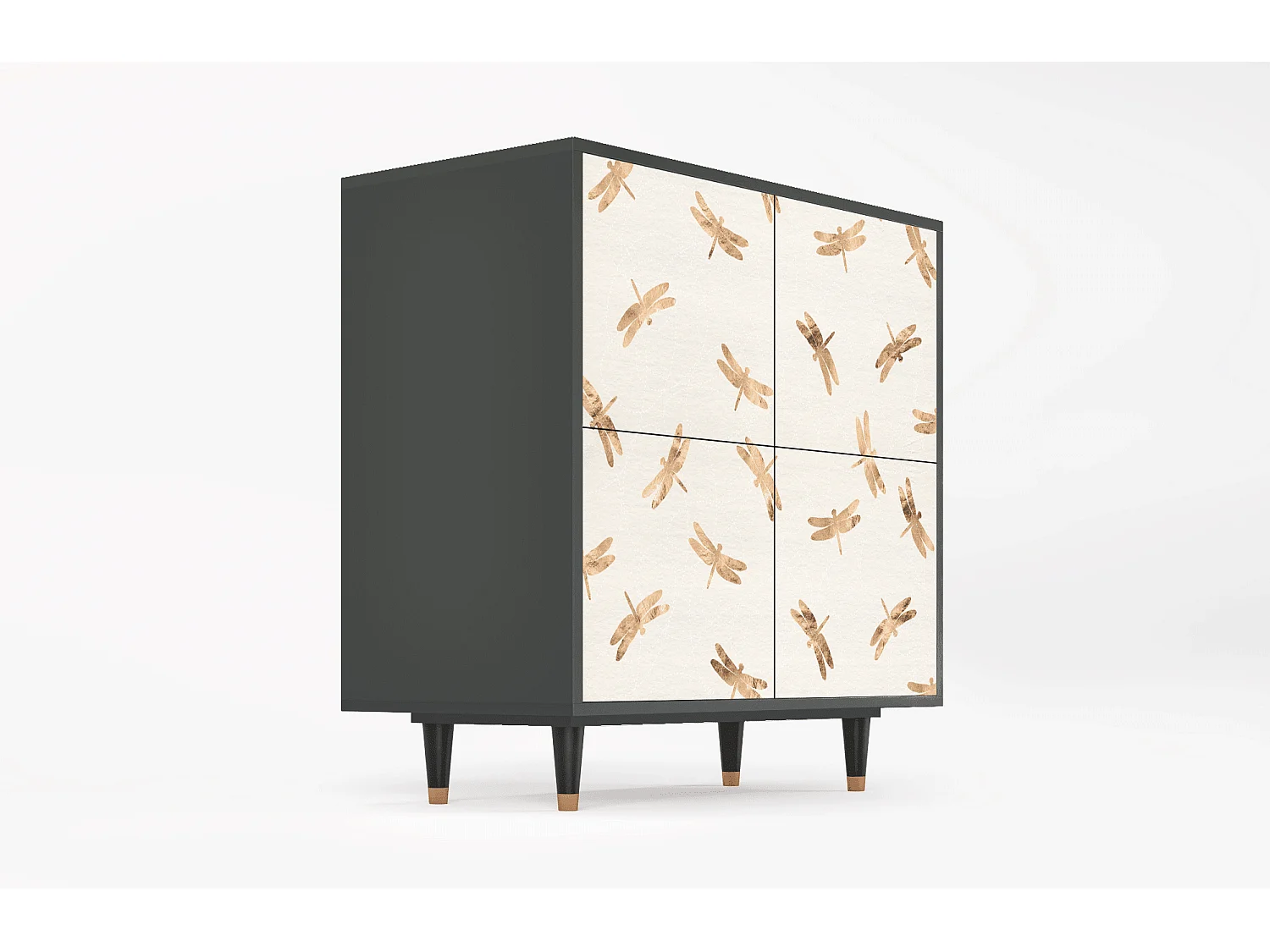 Credenza - 94x96x48 cm - BS3 - Nude Dragonflies, Antracite