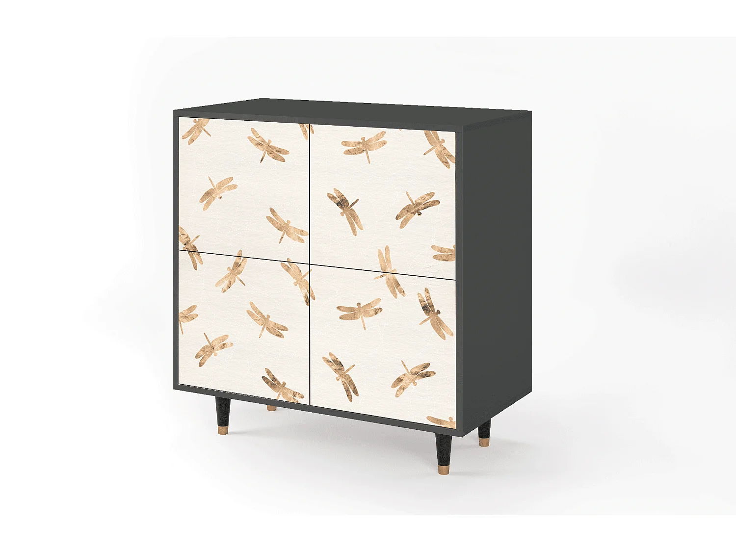 Credenza - 94x96x48 cm - BS3 - Nude Dragonflies, Antracite