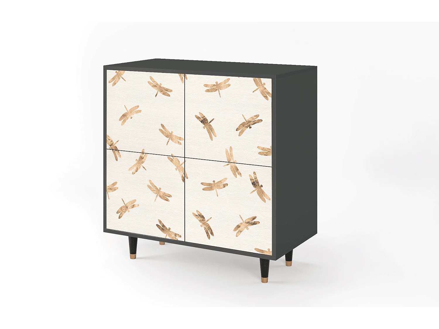 Buffet - 94x96x48 cm - BS3 - Nude Dragonflies, Anthracite