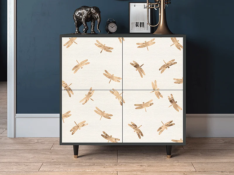 Dressoir - 94x96x48 cm - BS3 - Nude Dragonflies, Antraciet