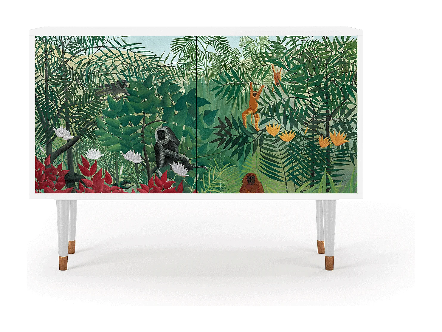 Aparador - 115x85x48 cm - BS4 - Jungles in Paris, Branco