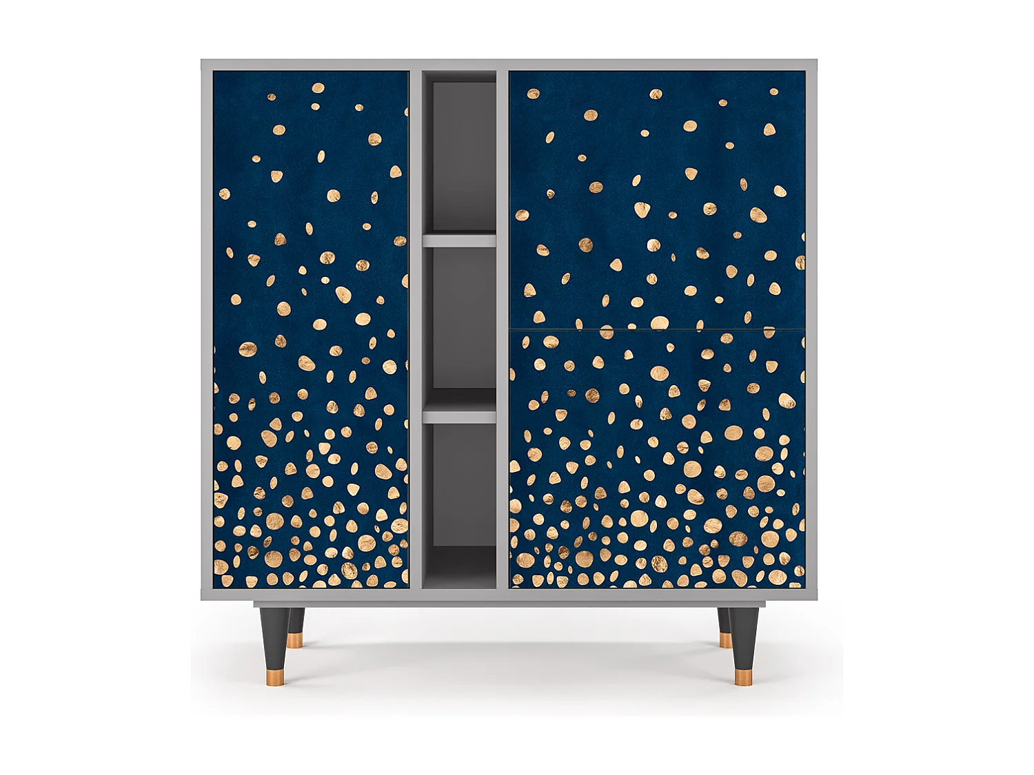 Kredens - 94х96х41 cm - BS5 - Night Skies, Szary