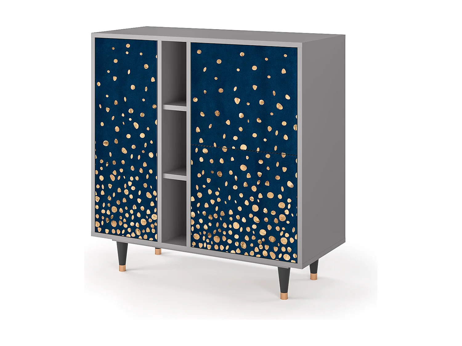 Kredens - 94х96х41 cm - BS5 - Night Skies, Szary