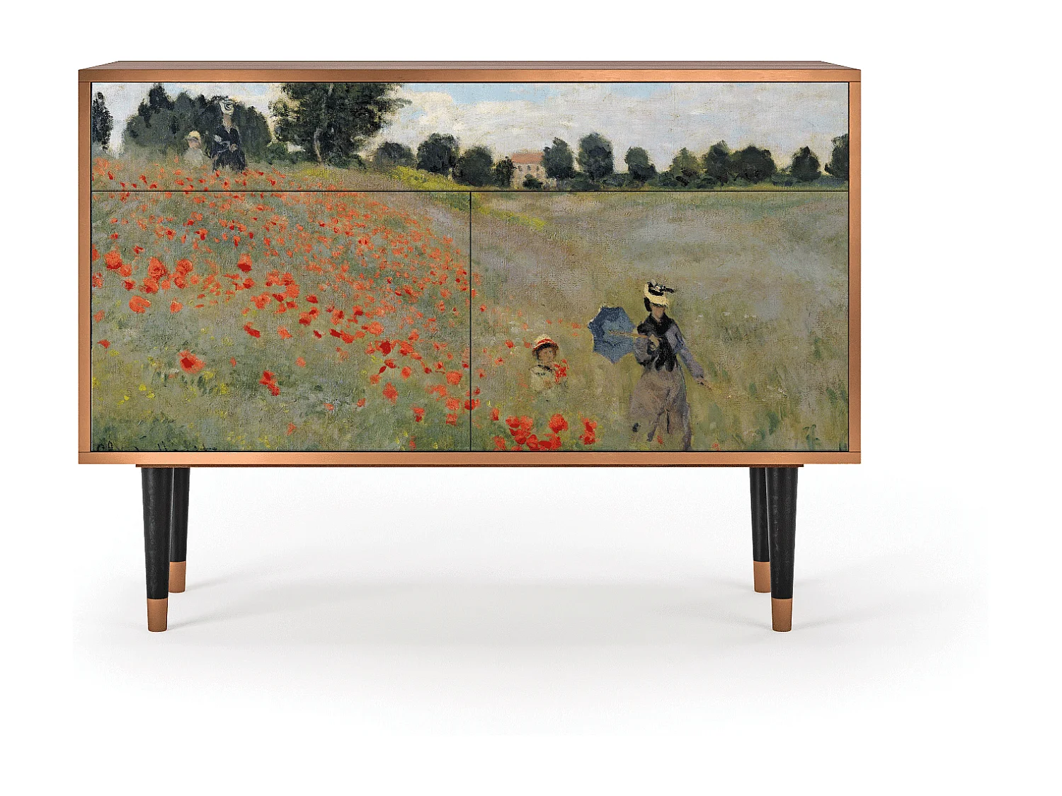 Buffet - 115x85x48 cm - BS4 - The Poppy Field   , Noyer