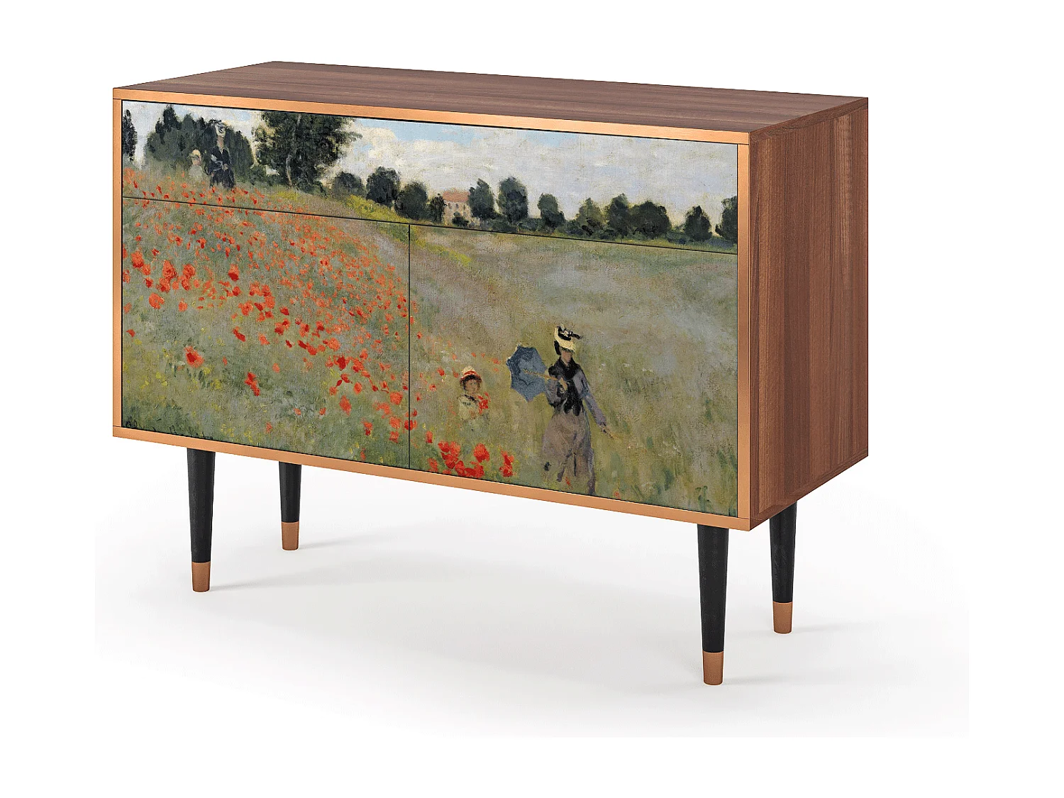 Buffet - 115x85x48 cm - BS4 - The Poppy Field   , Noyer