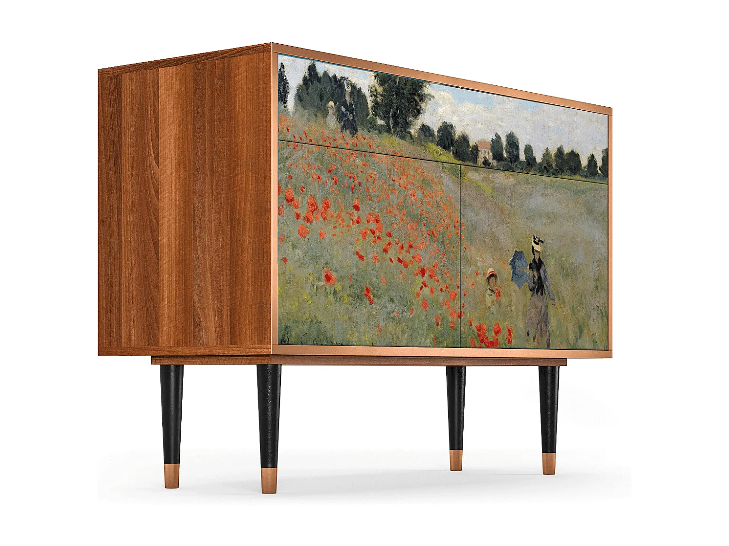 Buffet - 115x85x48 cm - BS4 - The Poppy Field   , Noyer