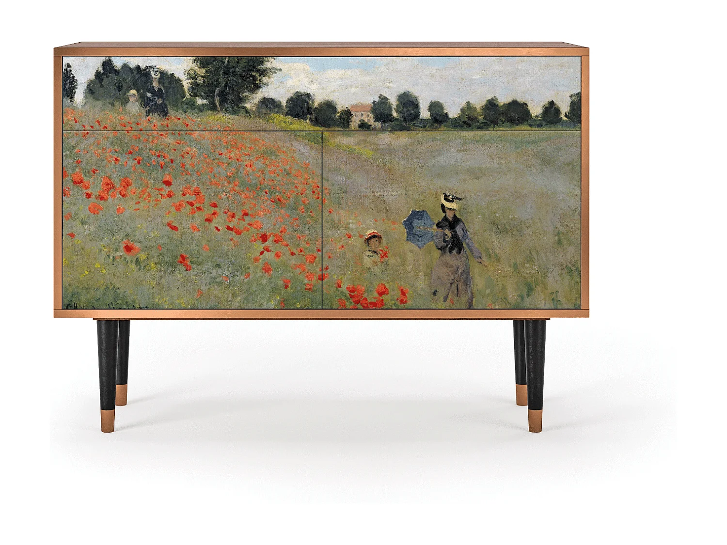 Buffet - 115x85x48 cm - BS4 - The Poppy Field   , Noyer