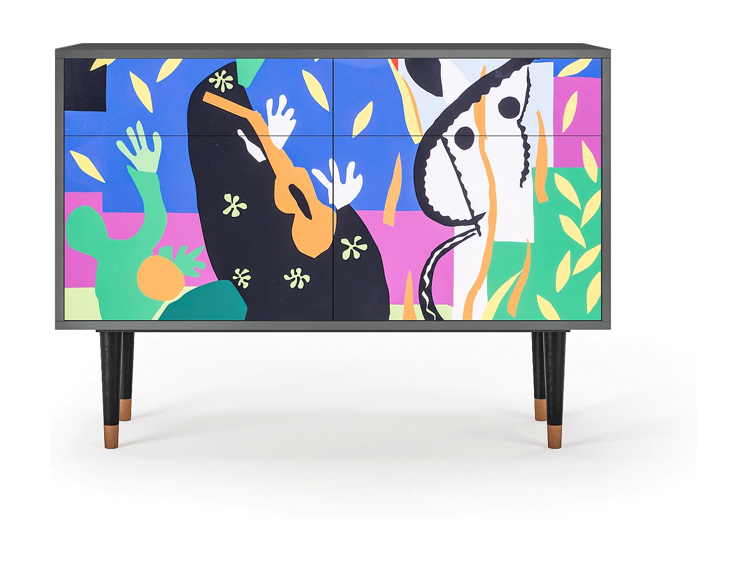 Sideboard - 115x85x48 cm - BS4 - La Tristesse du Roi, Anthrazit