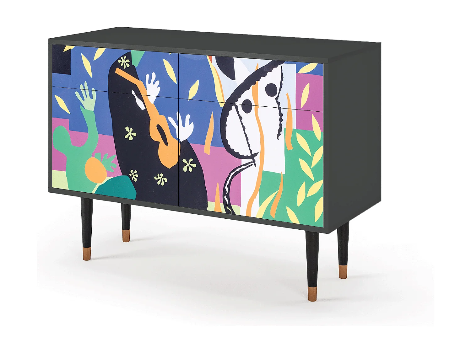 Sideboard - 115x85x48 cm - BS4 - La Tristesse du Roi, Anthrazit
