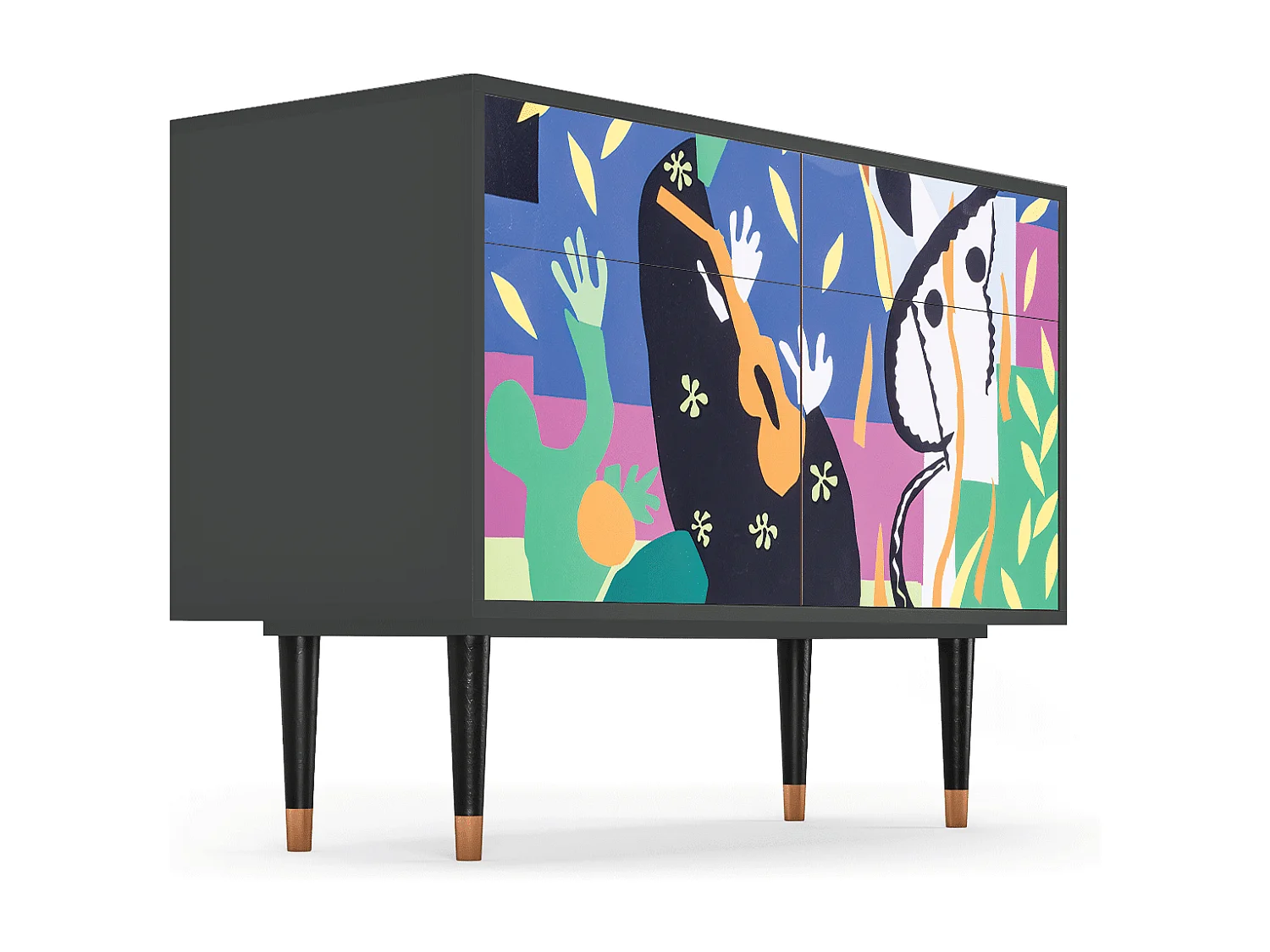 Sideboard - 115x85x48 cm - BS4 - La Tristesse du Roi, Anthrazit