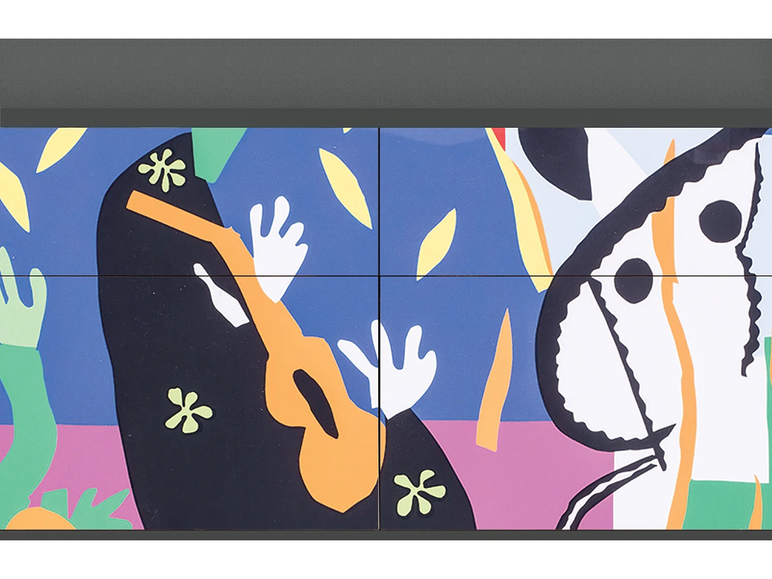 Buffet - 115x85x48 cm - BS4 - La Tristesse du Roi, Anthracite