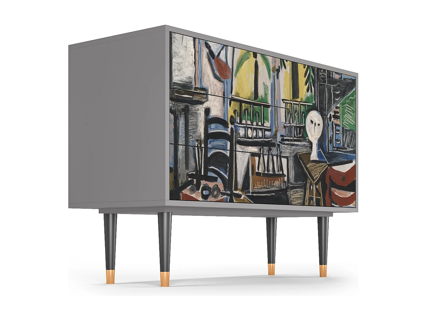 Kredens - 115х84х41 cm - S3 - The Studio , Szary