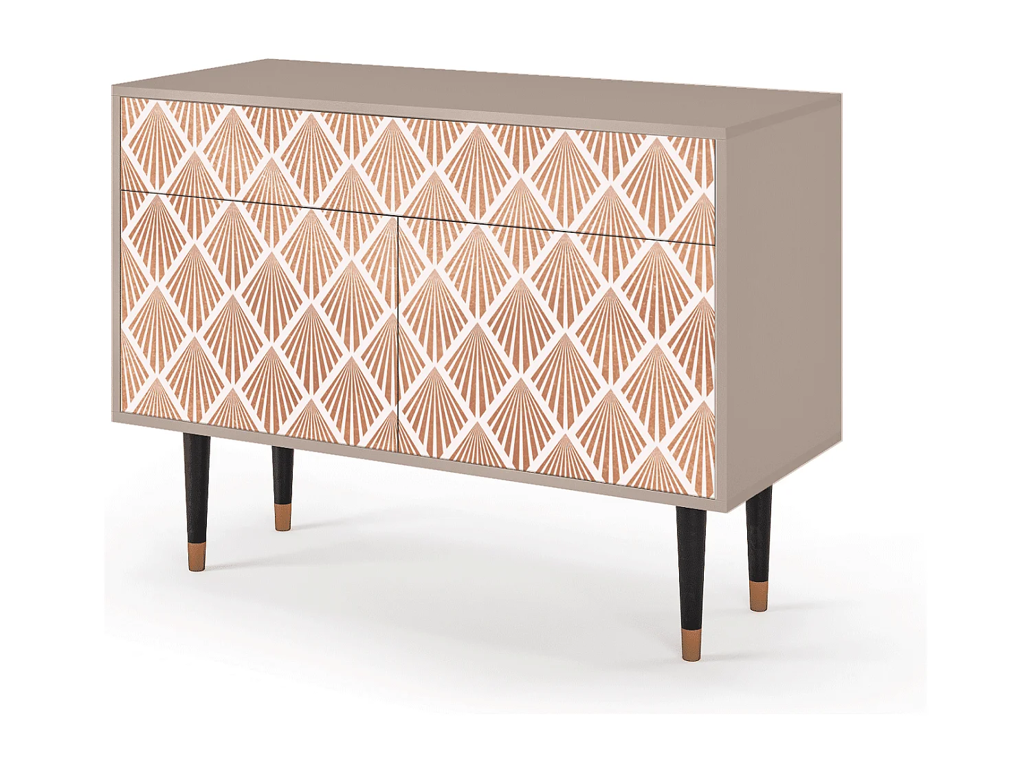 Kredens - 115x85x48 cm - BS4 - Pastel Sunrise, Latte