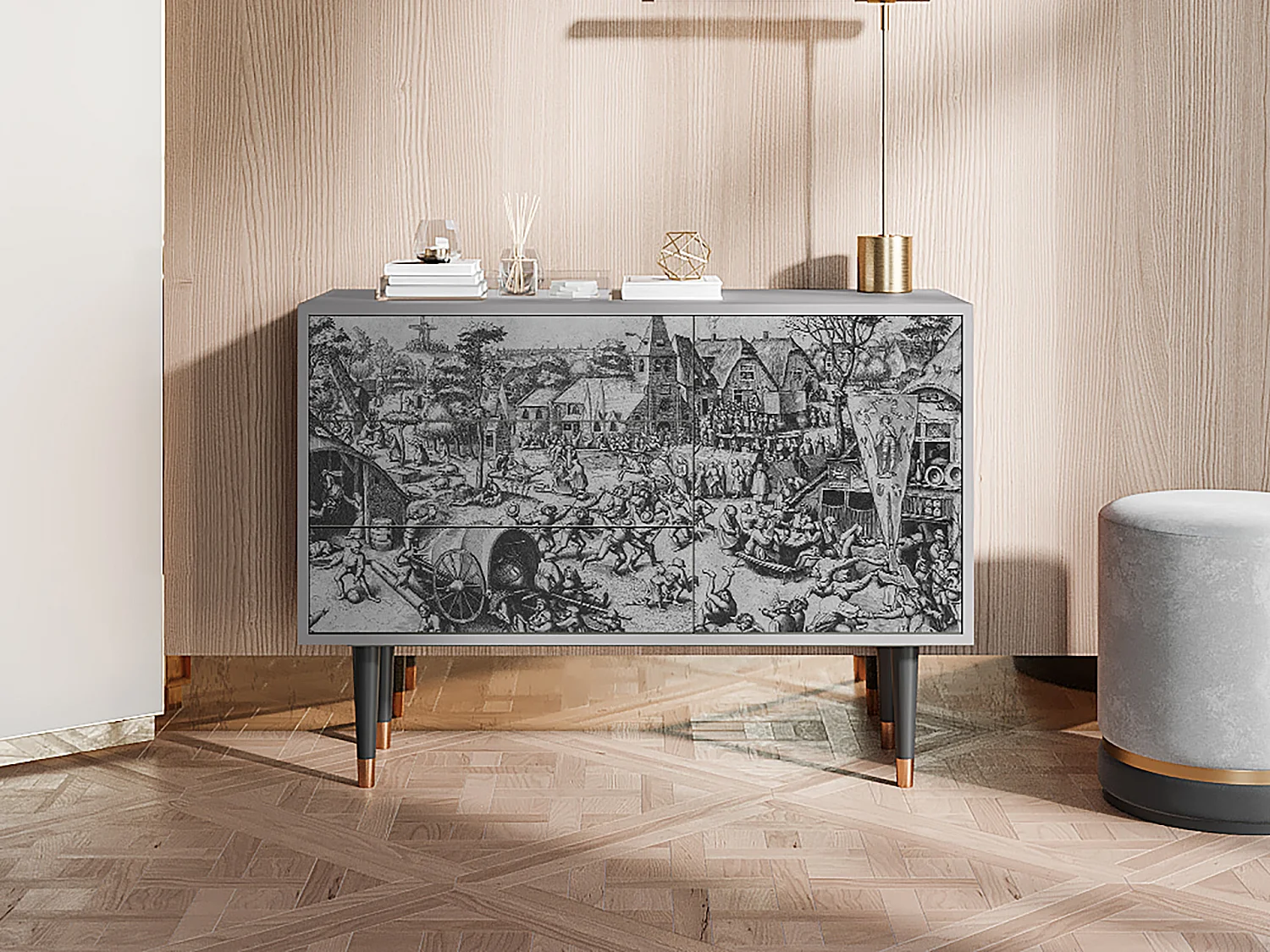 Buffet - 115х84х41 cm - S3 - The Festival of Saint, Gris