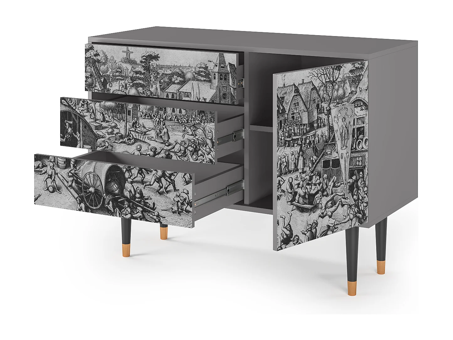 Buffet - 115х84х41 cm - S3 - The Festival of Saint, Gris