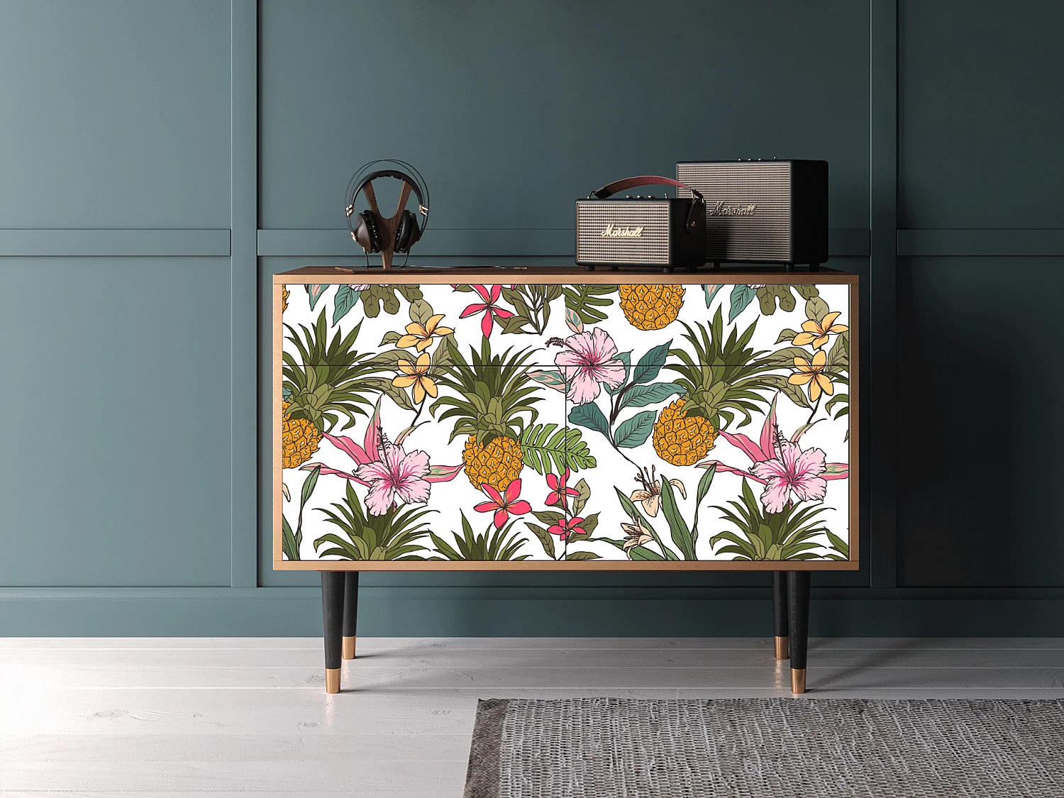 Buffet - 115x85x48 cm - BS4 - Estival Fruit, Noyer