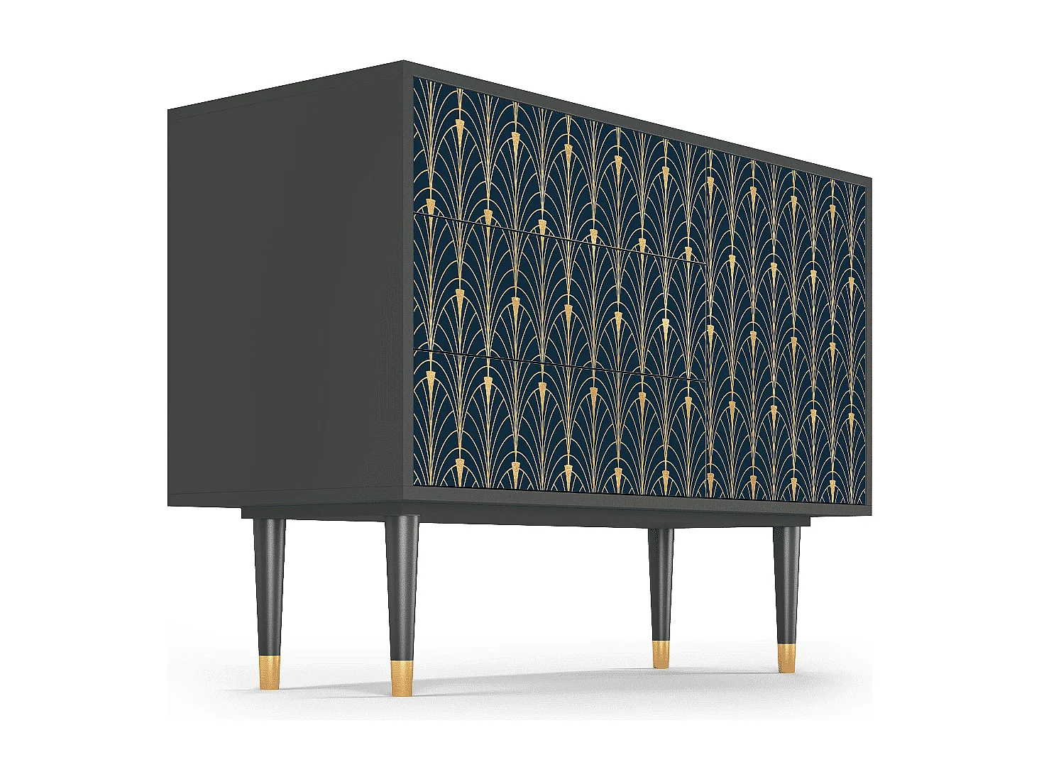 Buffet - 115х84х41 cm - S3 - Flower of the Nile, Anthracite