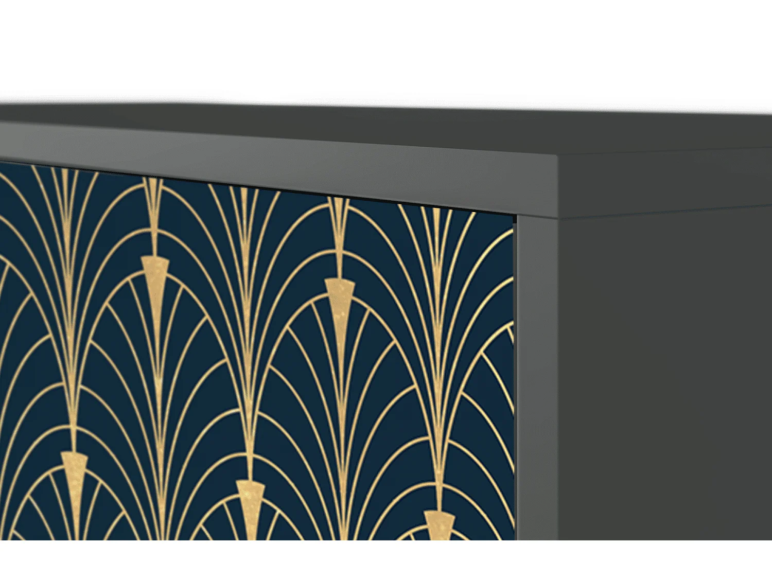 Kredens - 115х84х41 cm - S3 - Flower of the Nile, Antracyt