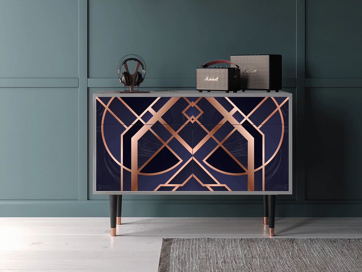 Buffet - 115x85x48 cm - BS4 - Purple Temple, Gris