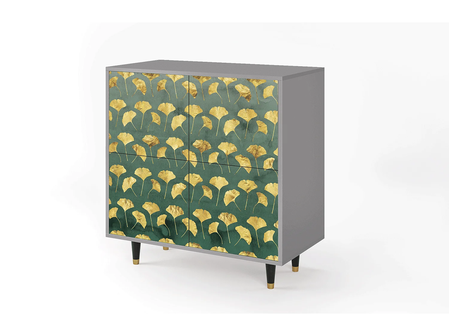 Buffet - 94x96x48 cm - BS3 - Gingko leaves, Gris