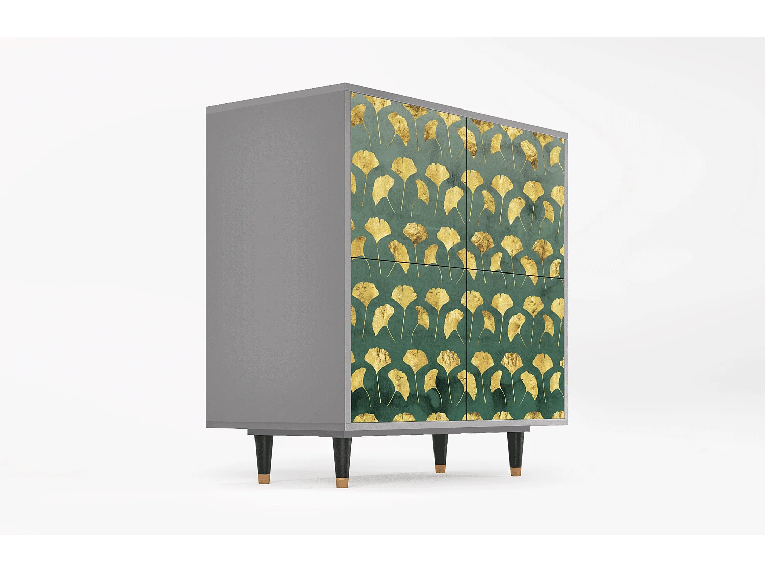 Buffet - 94x96x48 cm - BS3 - Gingko leaves, Gris