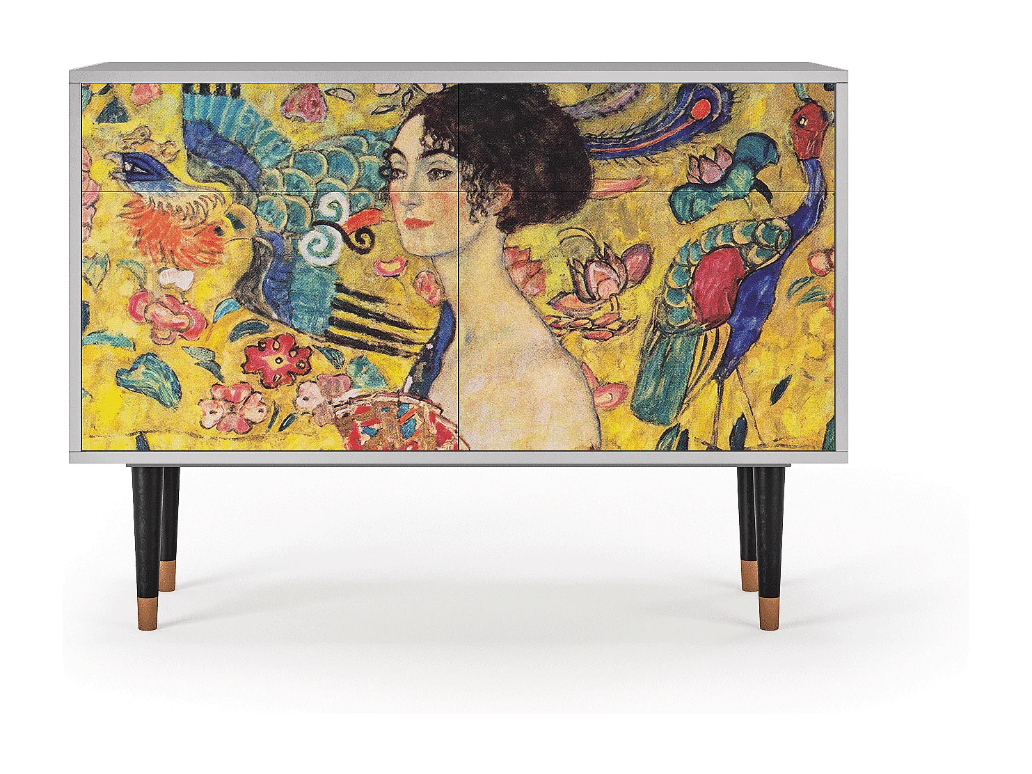 Buffet - 115x85x48 cm - BS4 - Lady with Fan by Klimt, Gris