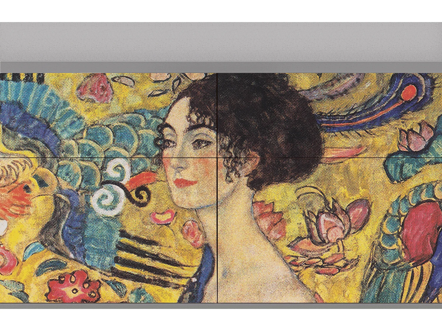 Buffet - 115x85x48 cm - BS4 - Lady with Fan by Klimt, Gris