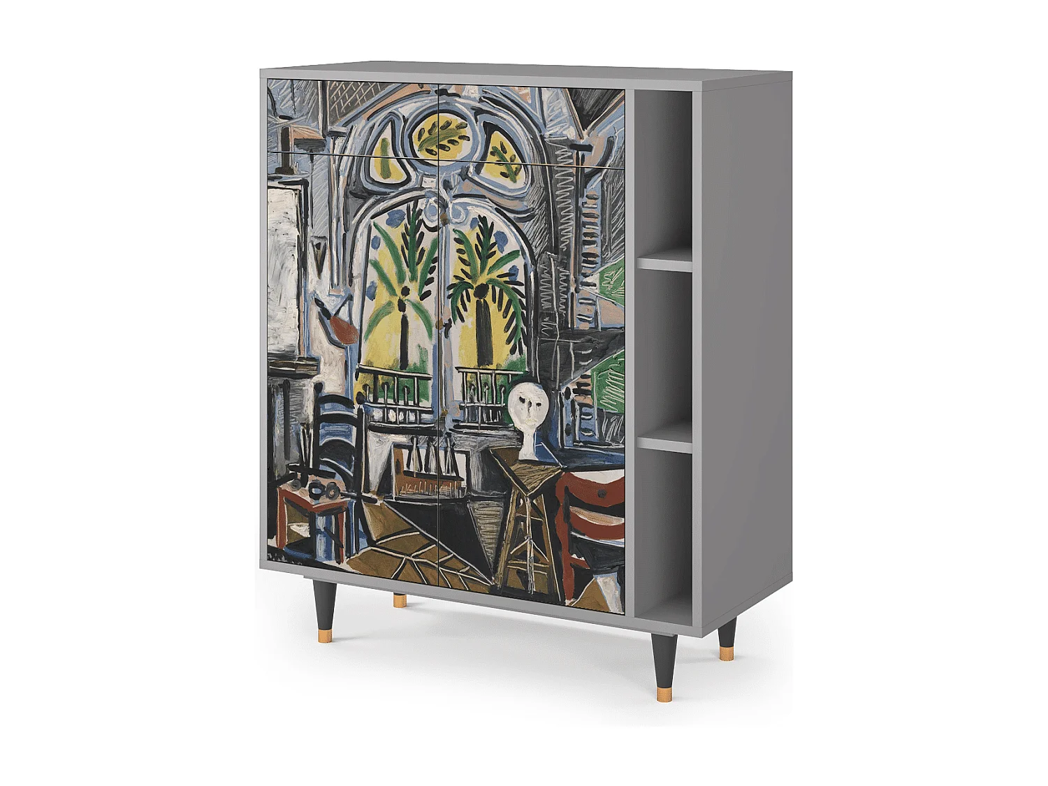 Sideboard - 96х110х41 cm - BS6 - The Studio , Grau