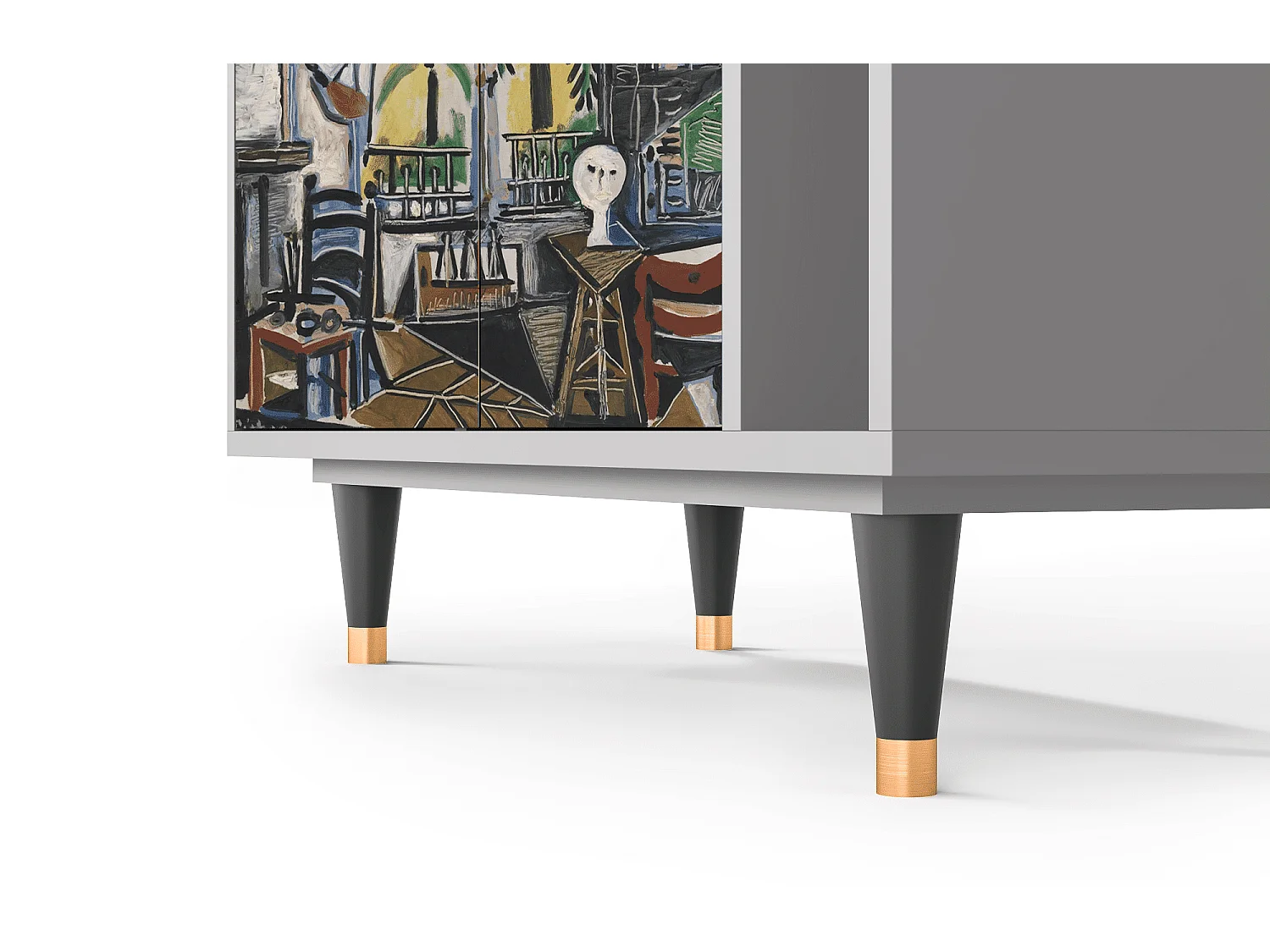 Kredens - 96х110х41 cm - BS6 - The Studio , Szary