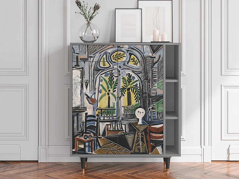 Kredens - 96х110х41 cm - BS6 - The Studio , Szary