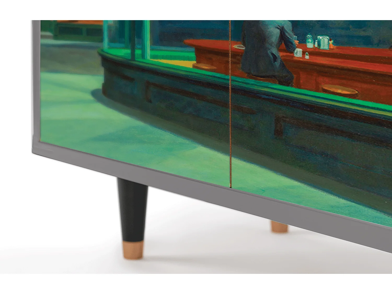 Credenza - 94x96x48 cm - BS3 - Nighthawks by Hopper, Grigio