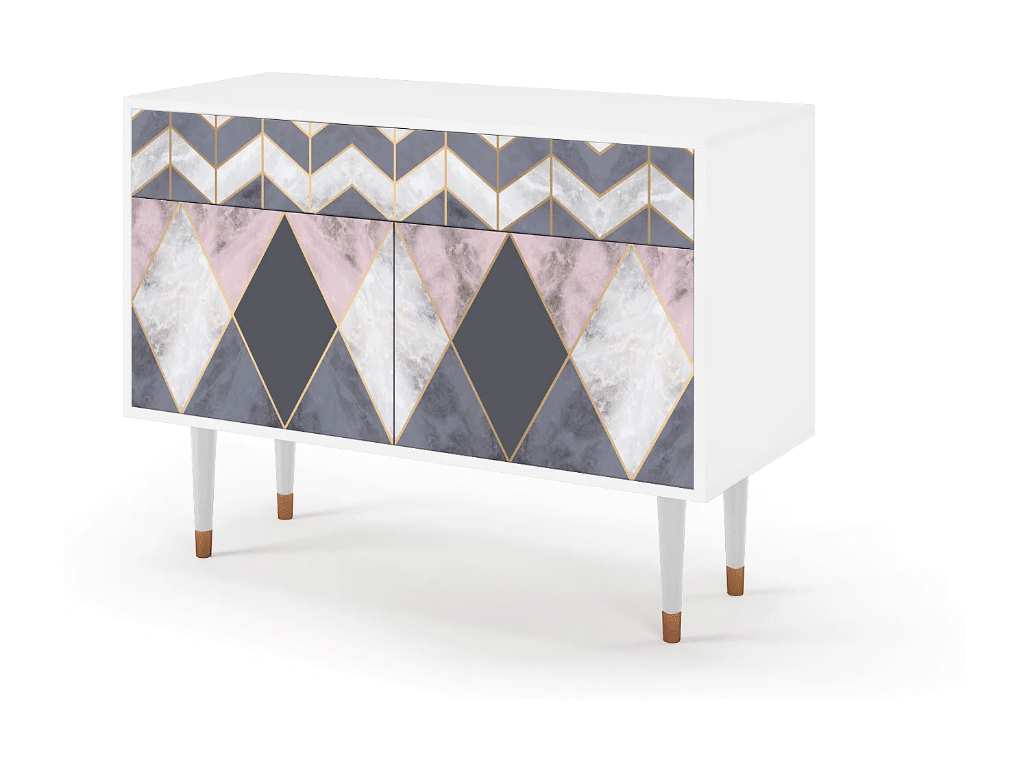 Kredens - 115x85x48 cm - BS4 - Ideal Harmony, Biały