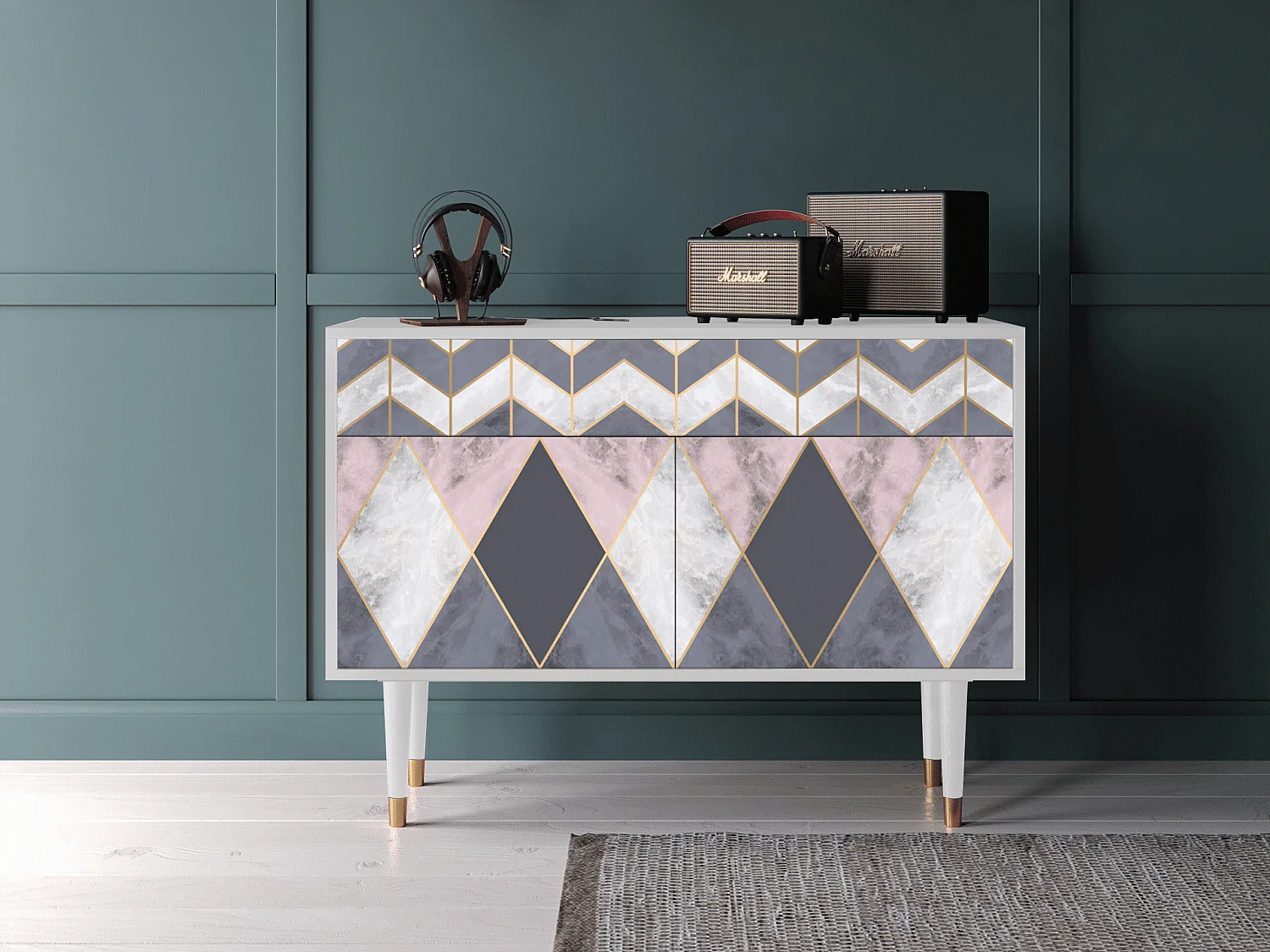 Buffet - 115x85x48 cm - BS4 - Ideal Harmony, Blanc