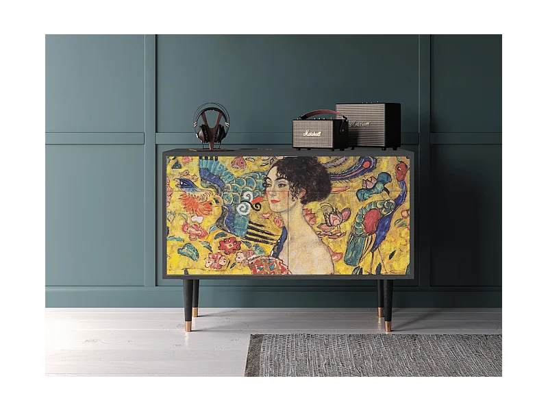 Credenza - 115x85x48 cm - BS4 - Lady with Fan by Klimt, Antracite