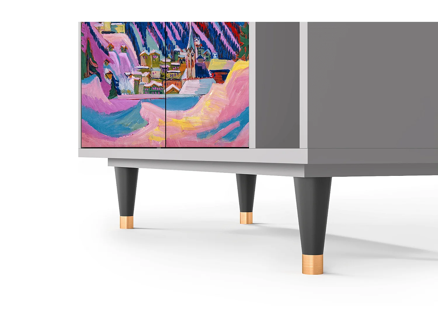 Aparador - 96х110х41 cm - BS6 - Davos Winter, Gris