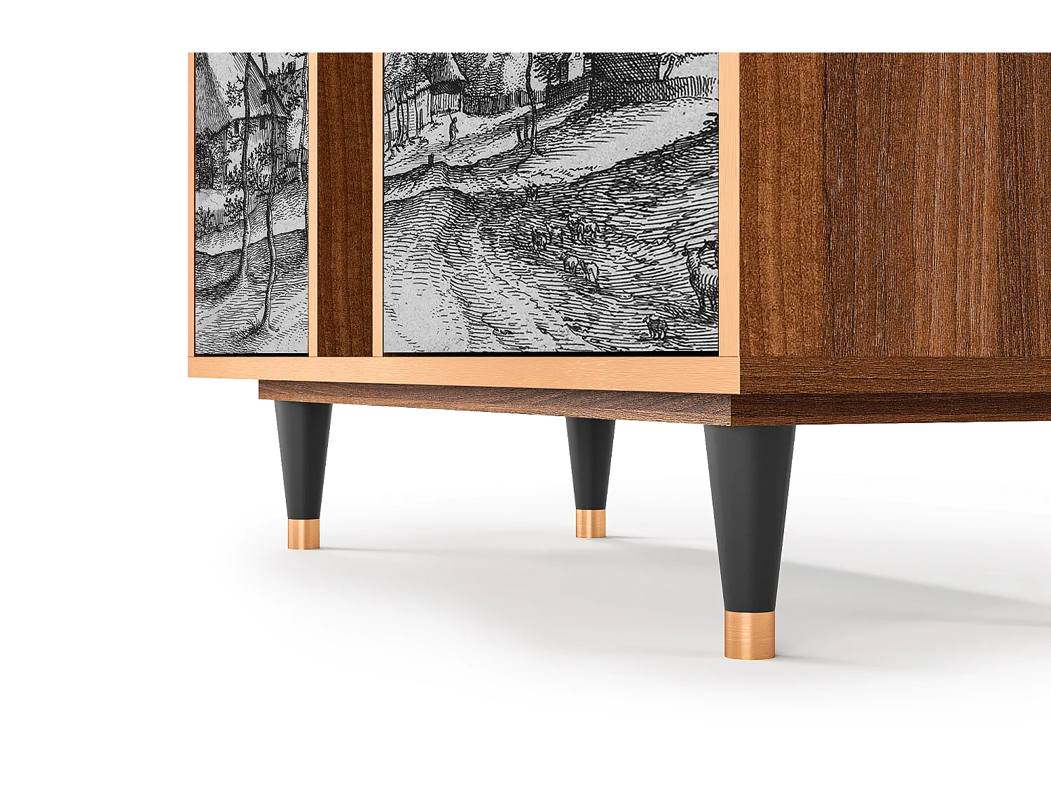 Buffet - 94х96х41 cm - BS5 - Village Road, Noyer