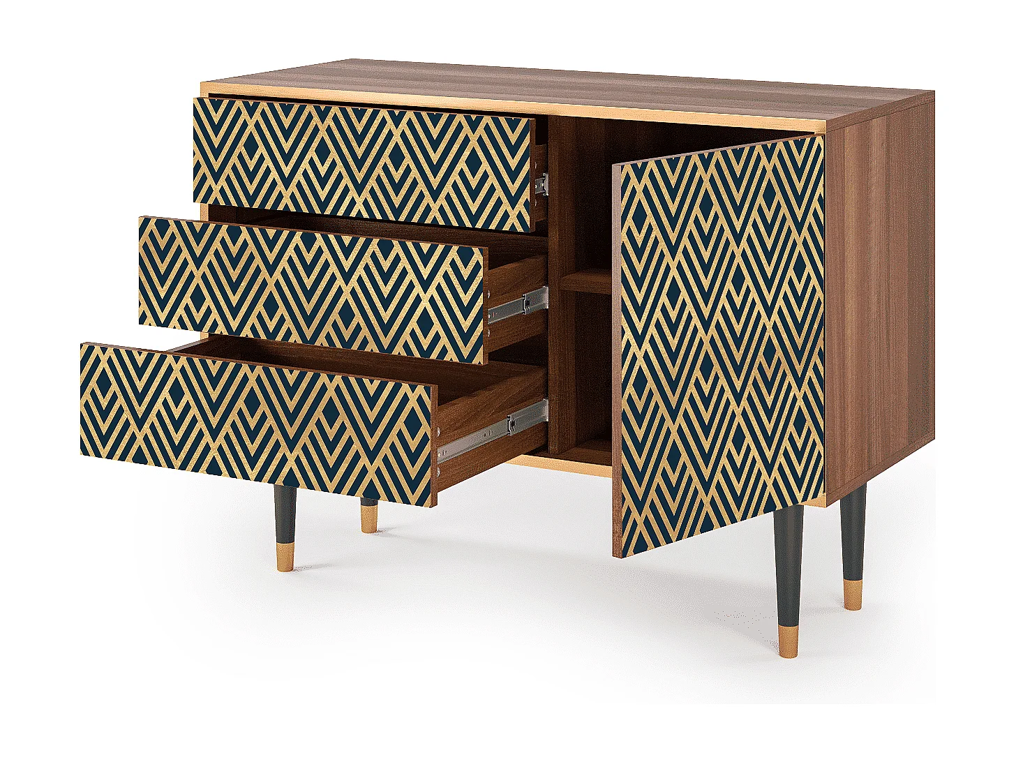 Buffet - 115х84х41 cm - S3 - Egypt Triangles, Noyer