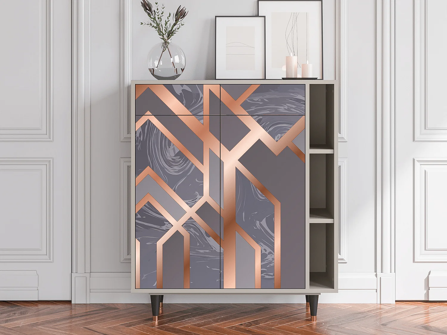 Buffet - 96х110х41 cm - BS6 - Taupe Anatomy, Sable