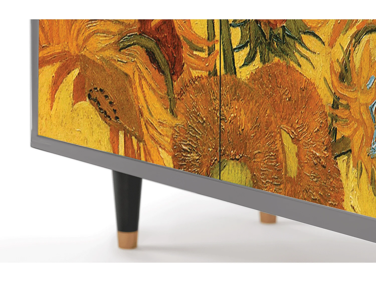 Buffet - 94x96x48 cm - BS3 - Sunflowers, Gris