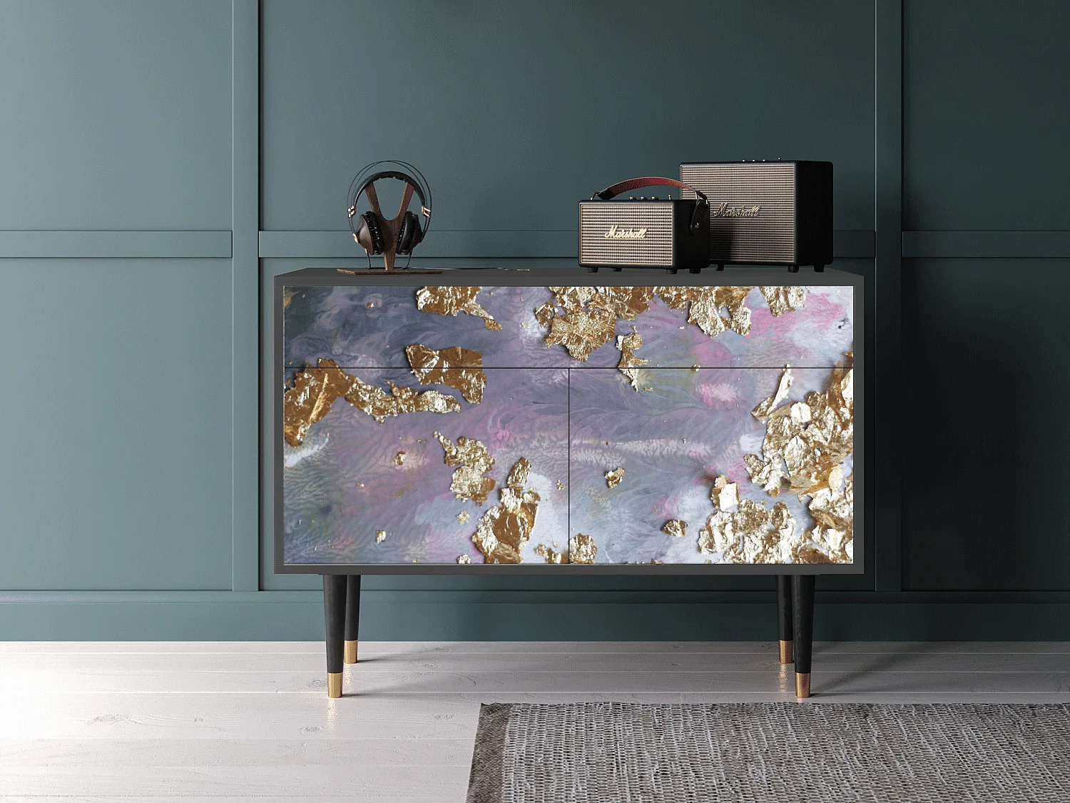 Buffet - 115x85x48 cm - BS4 - Planet Earth, Anthracite