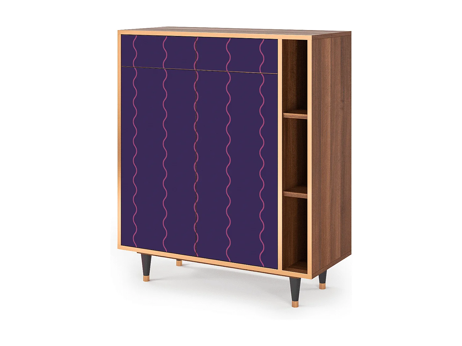 Aparador - 96х110х41 cm - BS6 - Grape Maccaroni, Nogal