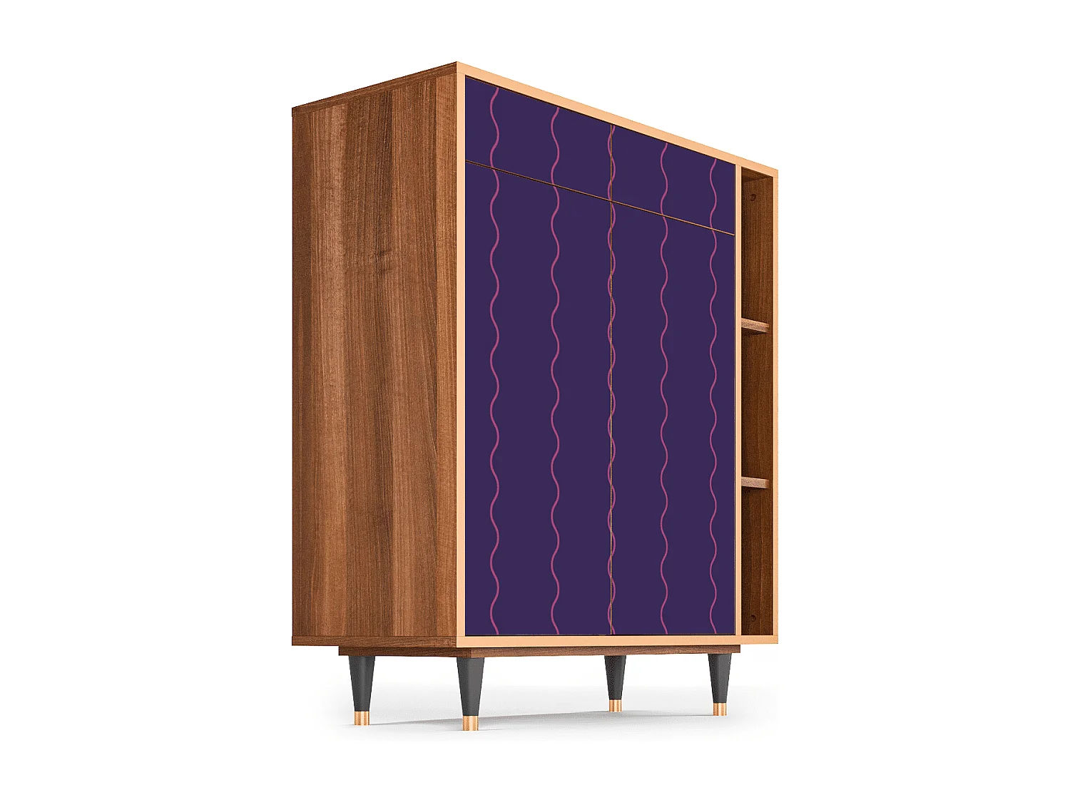 Aparador - 96х110х41 cm - BS6 - Grape Maccaroni, Nogal